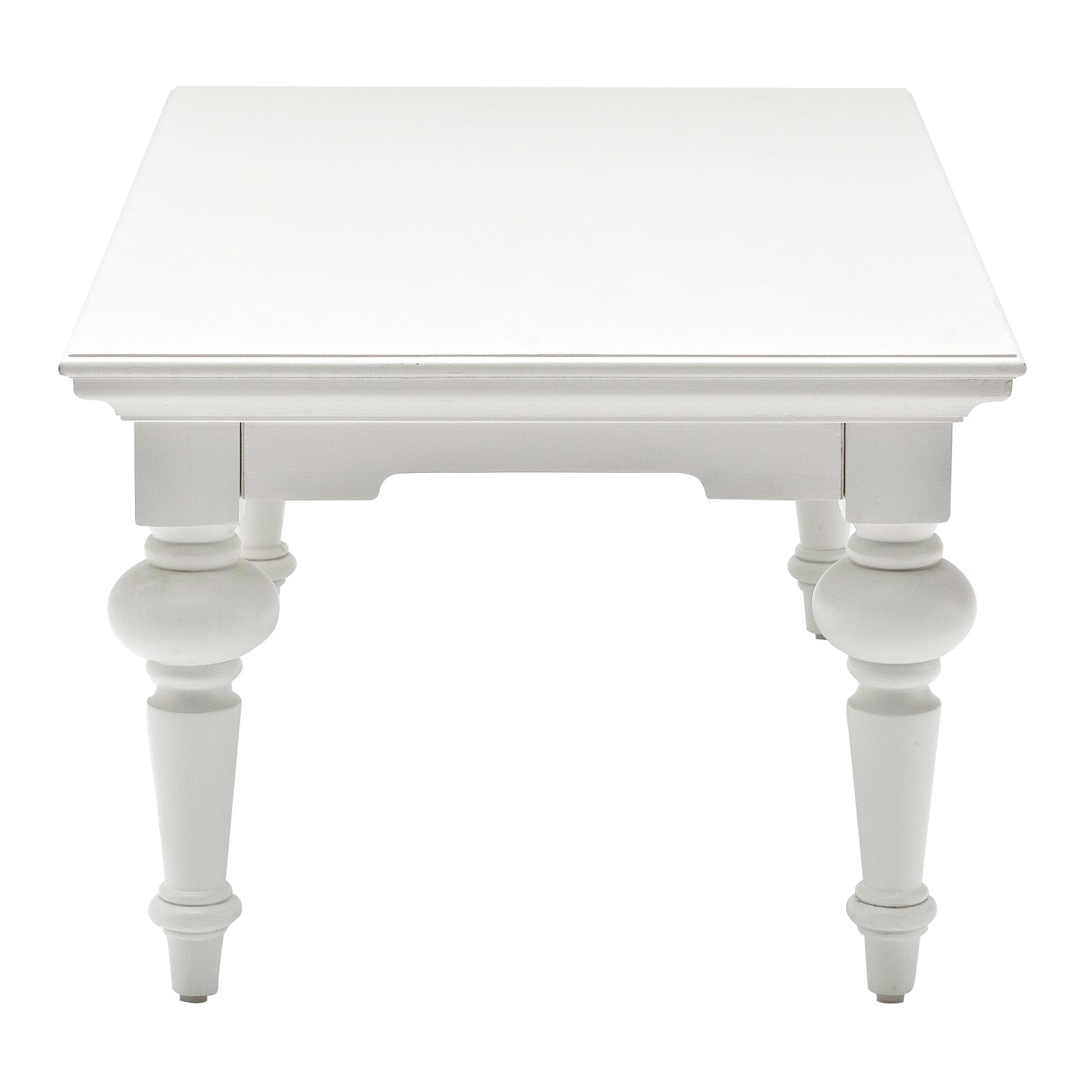 Classic Beveled Edged Coffee Table White