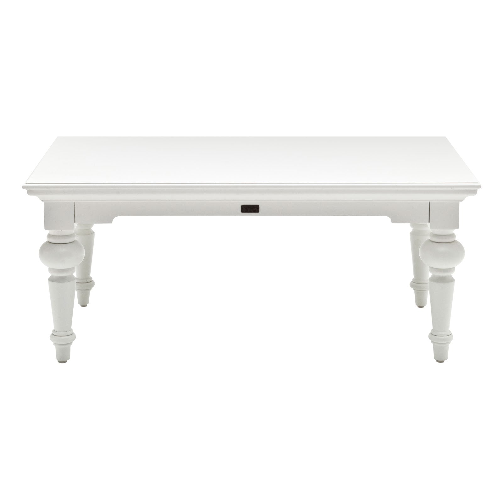 Classic Beveled Edged Coffee Table White