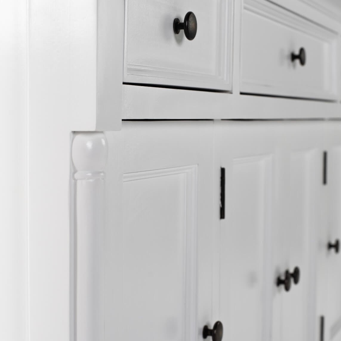 Classic Buffet Table with 3 Drawers & 4 Doors