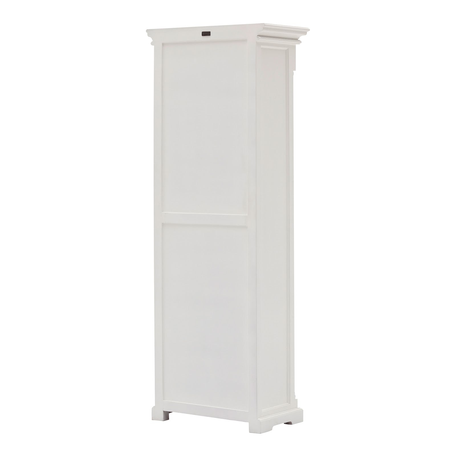 Classic Cabinet 1 Drawer Glass Door 4 Shelves White