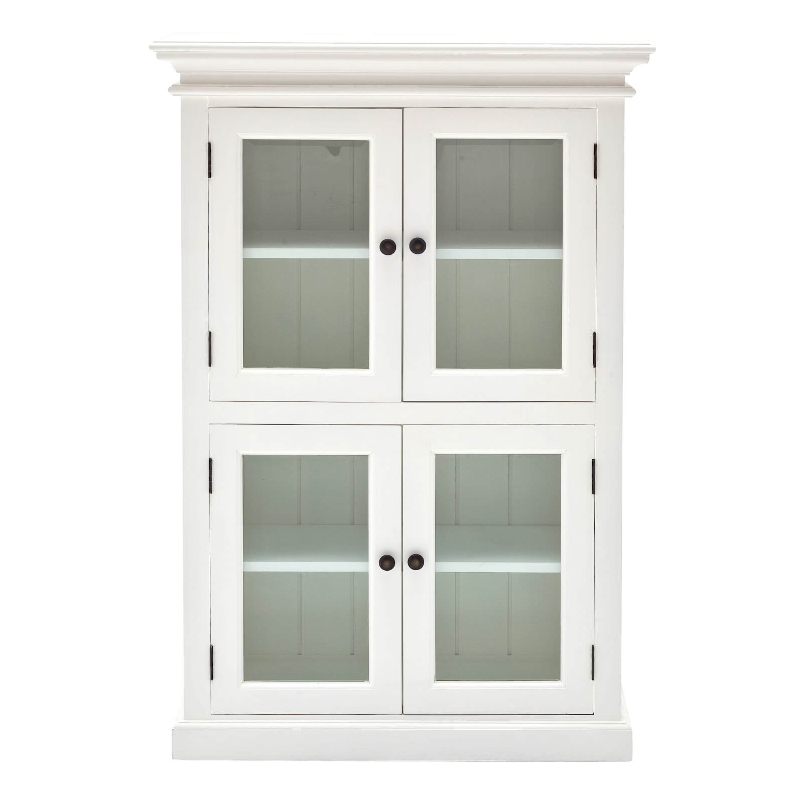 Classic Cabinet 4 Glass Doors 4 Shelves