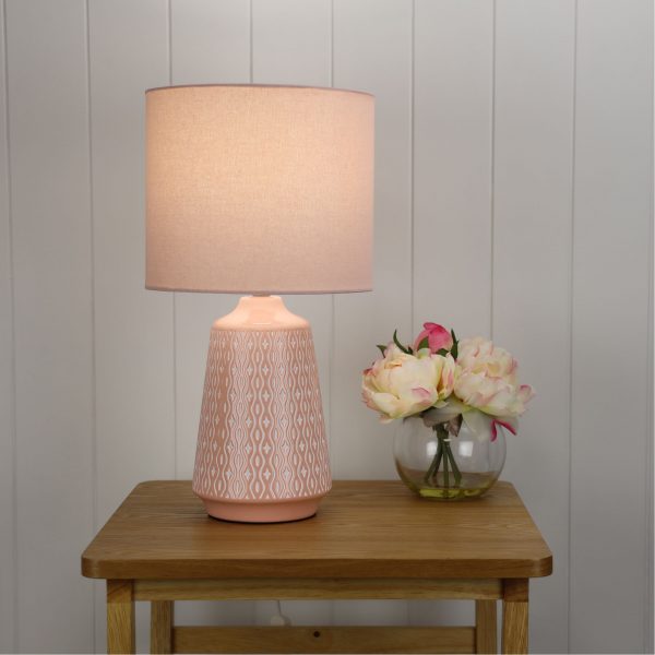 Classic Ceramic Table Lamp with Shade (Available in 6 Colors)