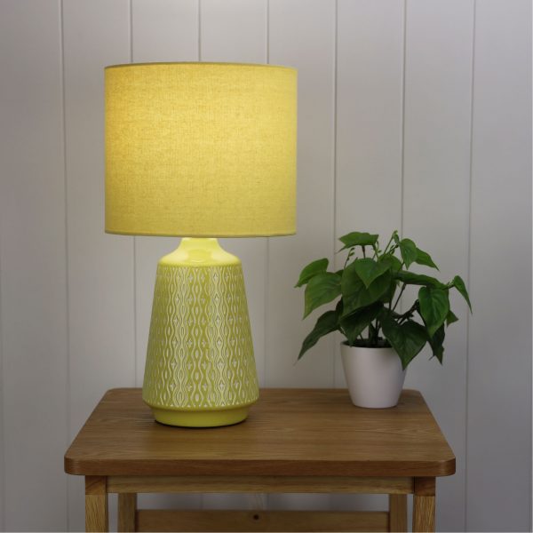 Classic Ceramic Table Lamp with Shade (Available in 6 Colors)