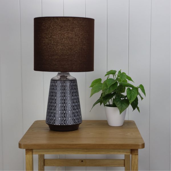 Classic Ceramic Table Lamp with Shade (Available in 6 Colors)