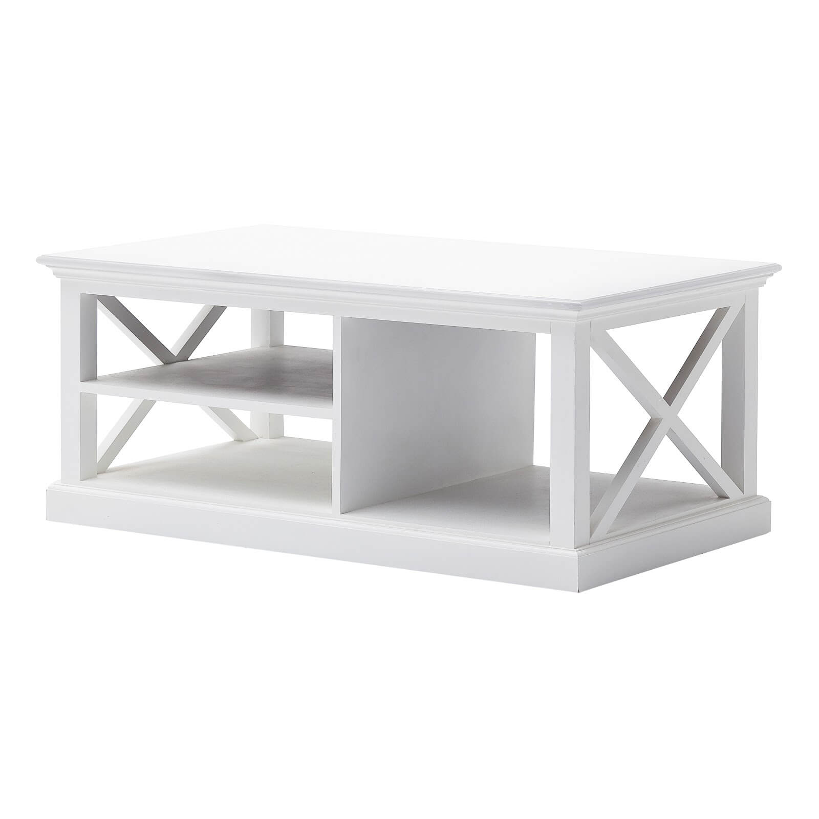 Classic Coffee Table With 3 Shelves