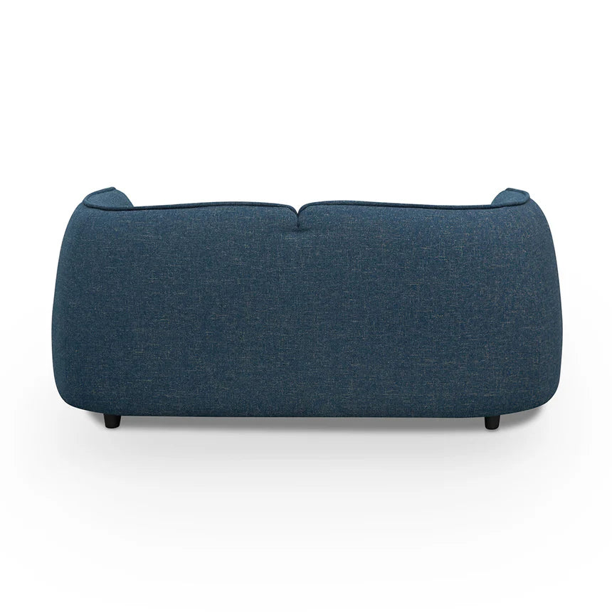 Classic Comfort 2-Seater Fabric Sofa - Dark Blue