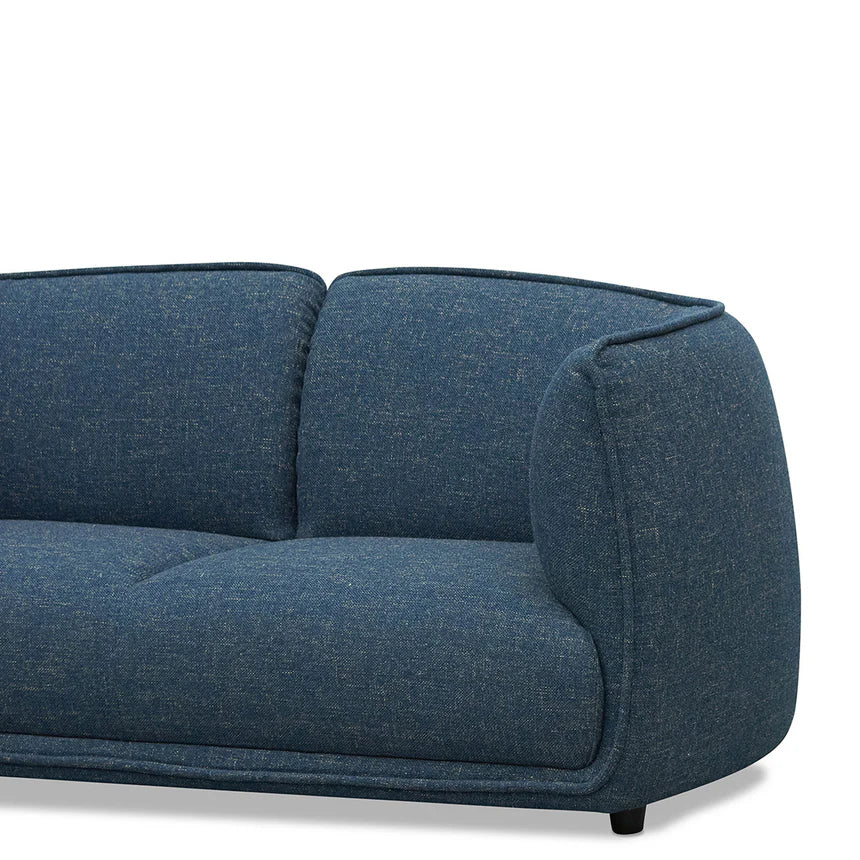 Classic Comfort 2-Seater Fabric Sofa - Dark Blue