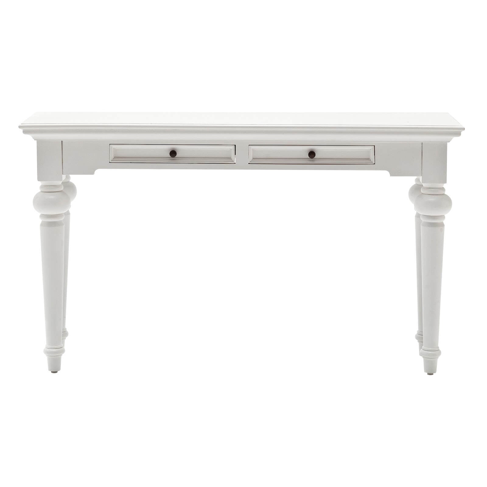 Classic Console Table 2 Drawers White