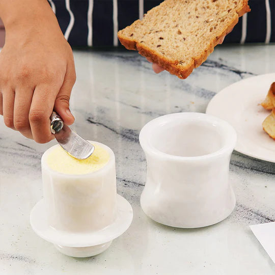 Classic Countertop Marble Butter Keeper Bell