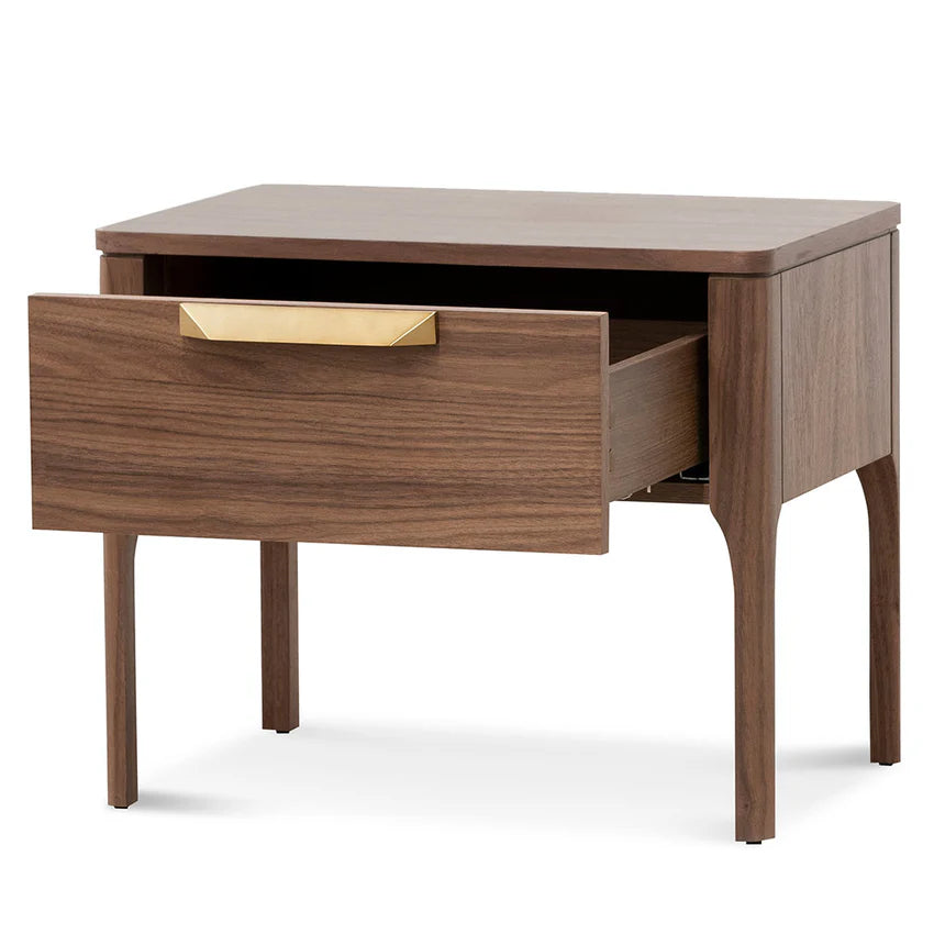 Classic Design Bedside Table 55cms - Walnut