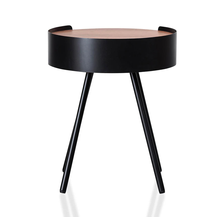 Classic Designer Side Table - Walnut