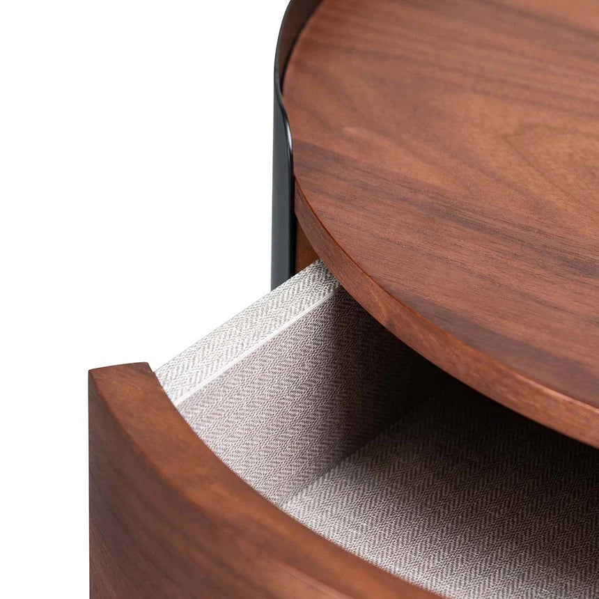 Classic Designer Side Table - Walnut