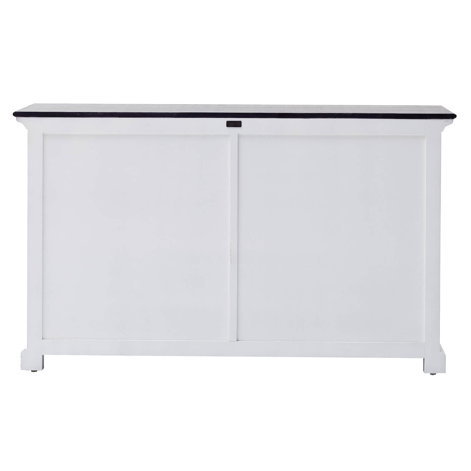 Classic Farmhouse 2 Drawers 4 Doors White W/ Black Top