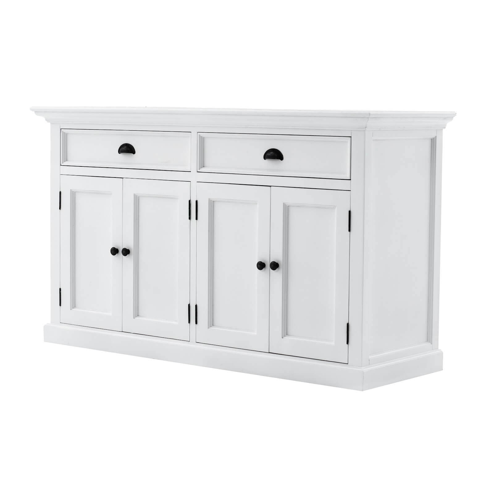 Classic Farmhouse Hutch Cabinet 2 Drawers 4 Doors & 6 Shelves