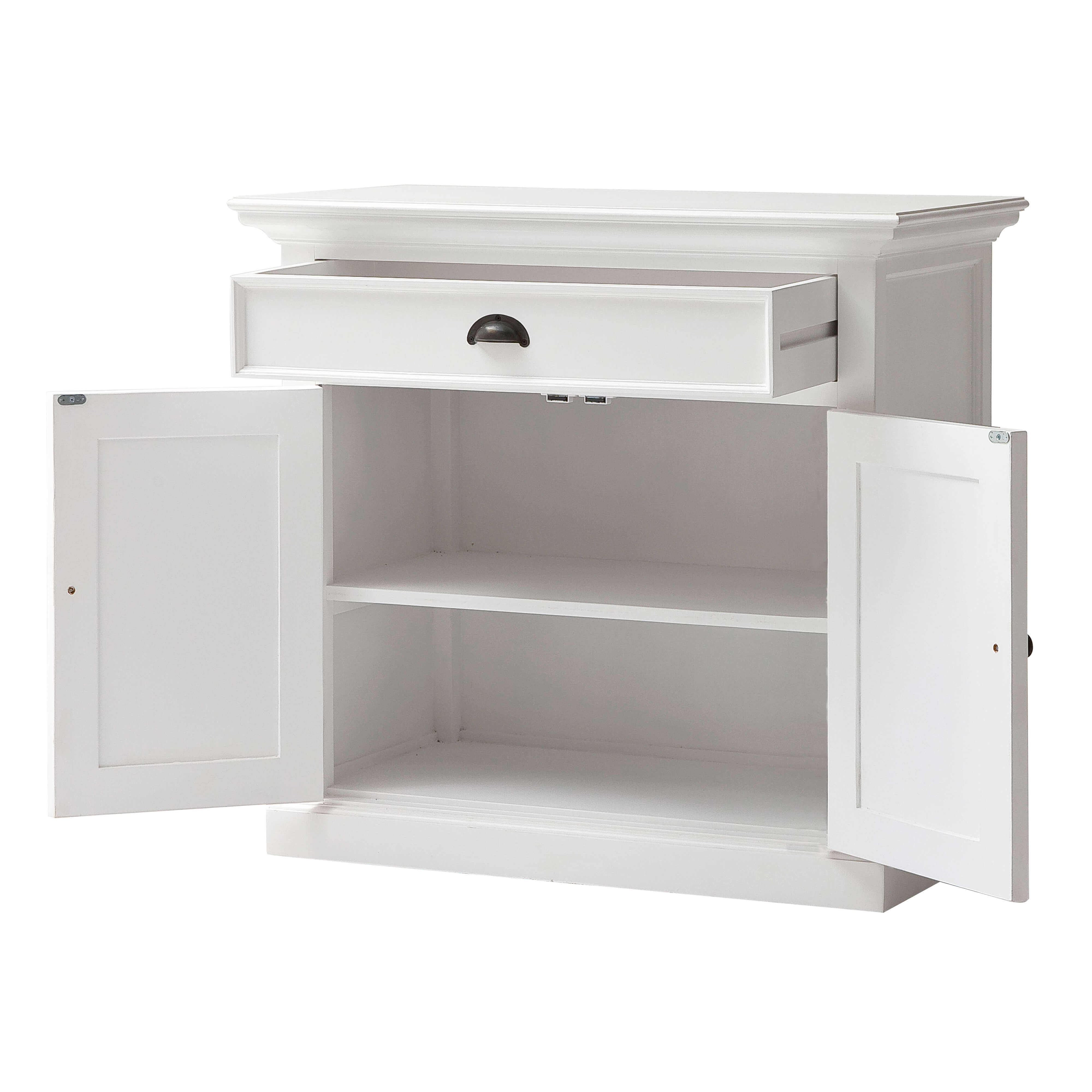 Classic Farmhouse 1 Drawer 2 Doors White