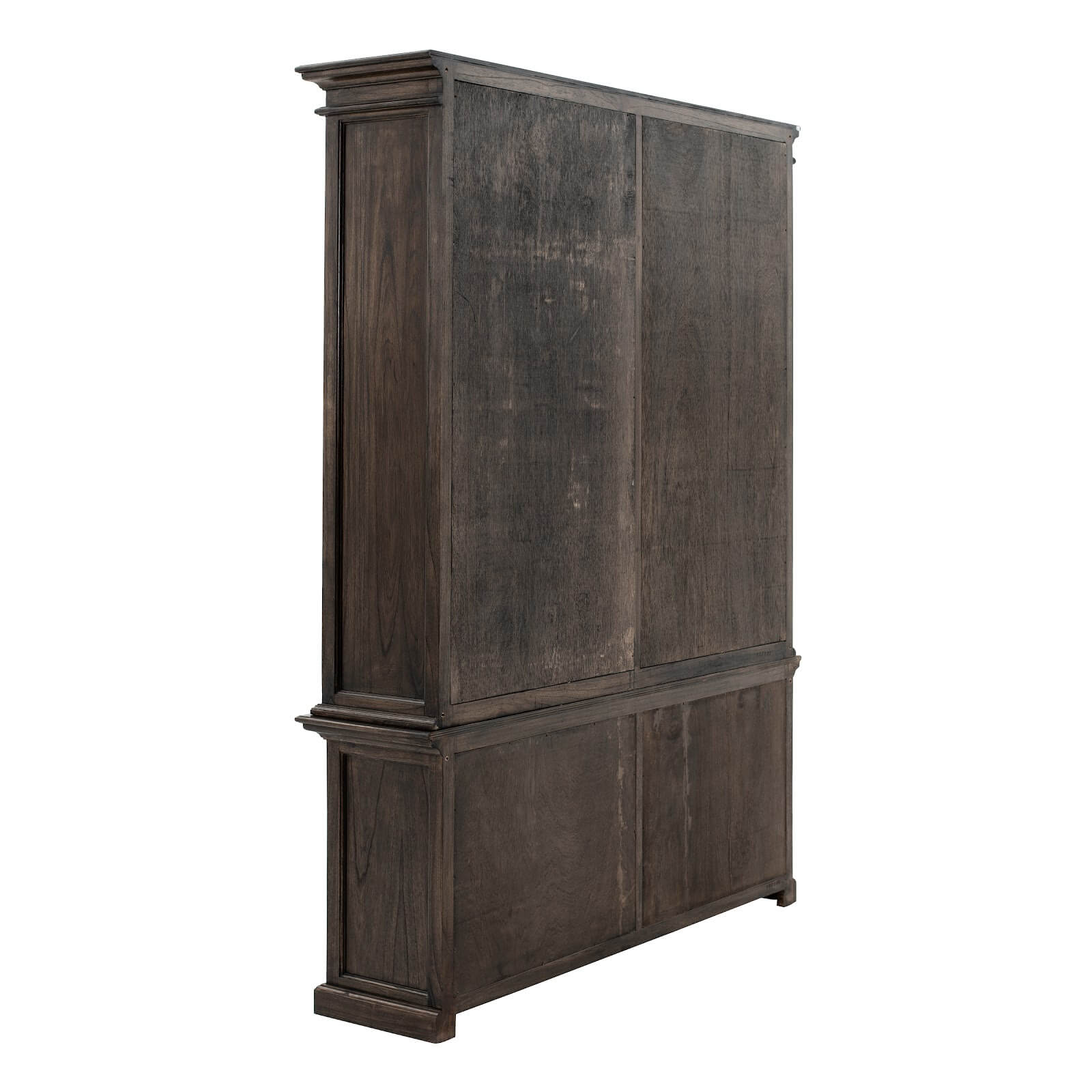 Classic Hutch Cabinet 4 Doors & 10 Shelves Black