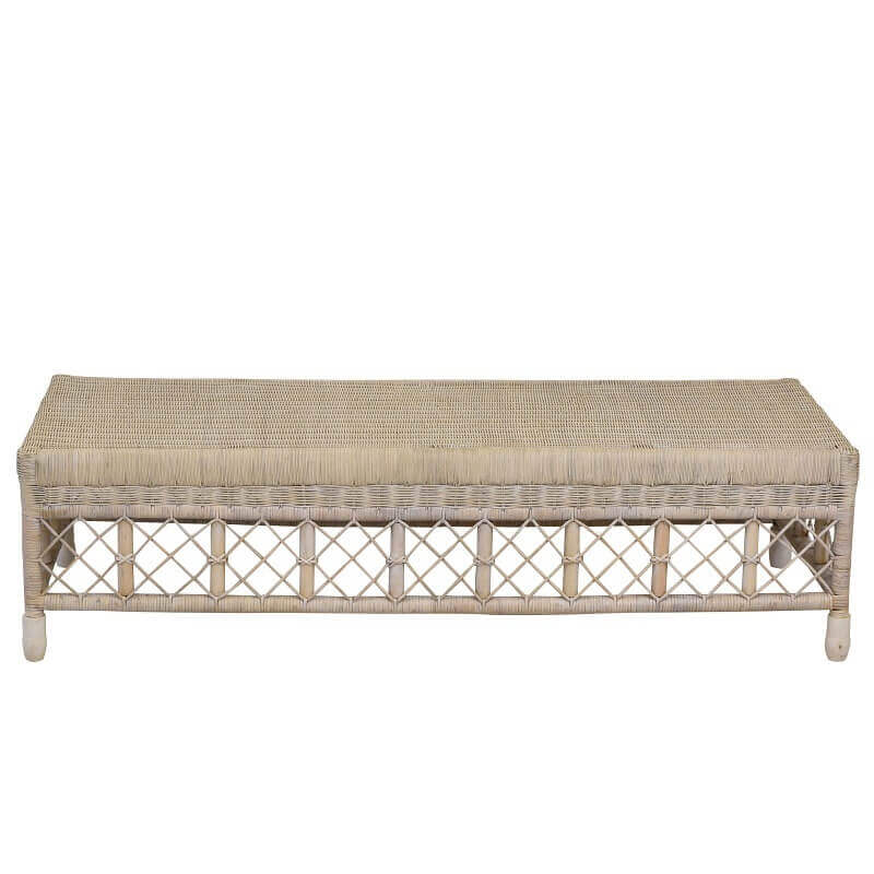 Classic Lattice Coffee Table - Whitewash