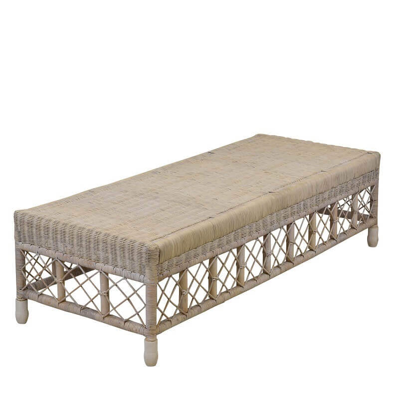 Classic Lattice Coffee Table - Whitewash