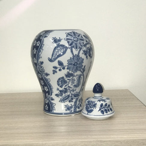 Classic Ming-Inspired Ginger Jar - 32cms