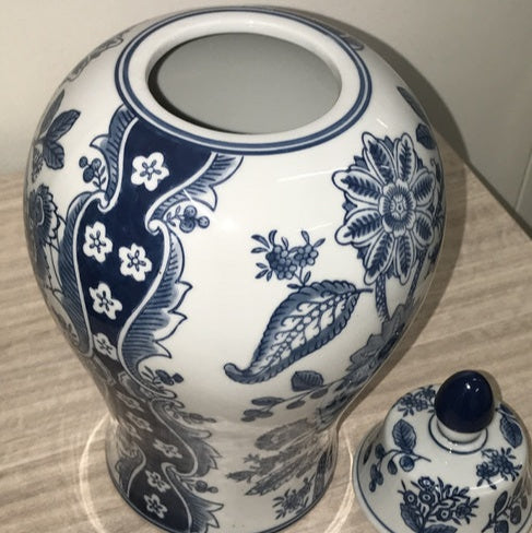 Classic Ming-Inspired Ginger Jar - 32cms