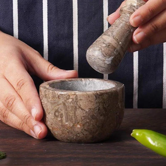 Classic Mini Mortar & Pestle Set - Grey