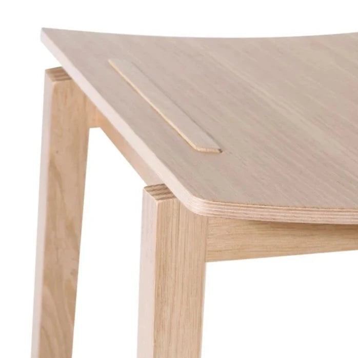 Classic Natural Wooden High Stool (Available in 2 Sizes)