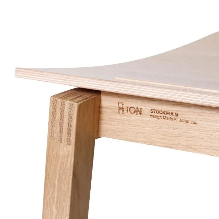 Classic Natural Wooden High Stool (Available in 2 Sizes)