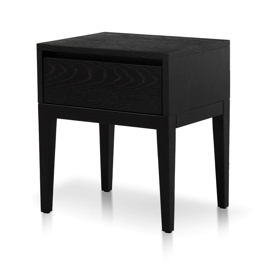 Classic Night Bedside Table - Black