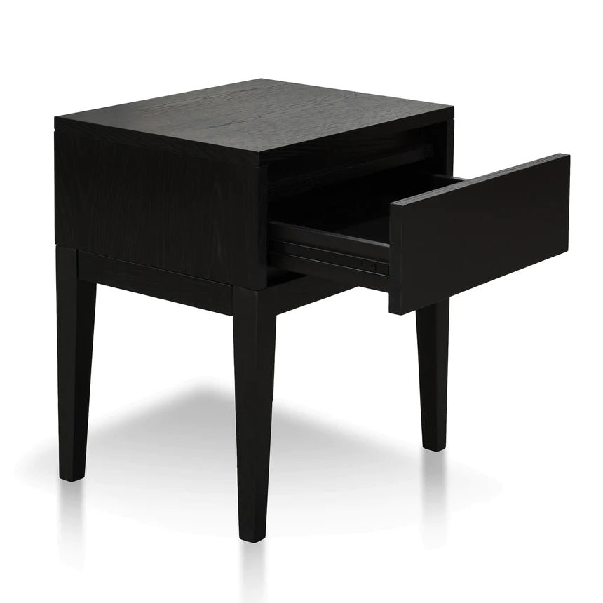 Classic Night Bedside Table - Black