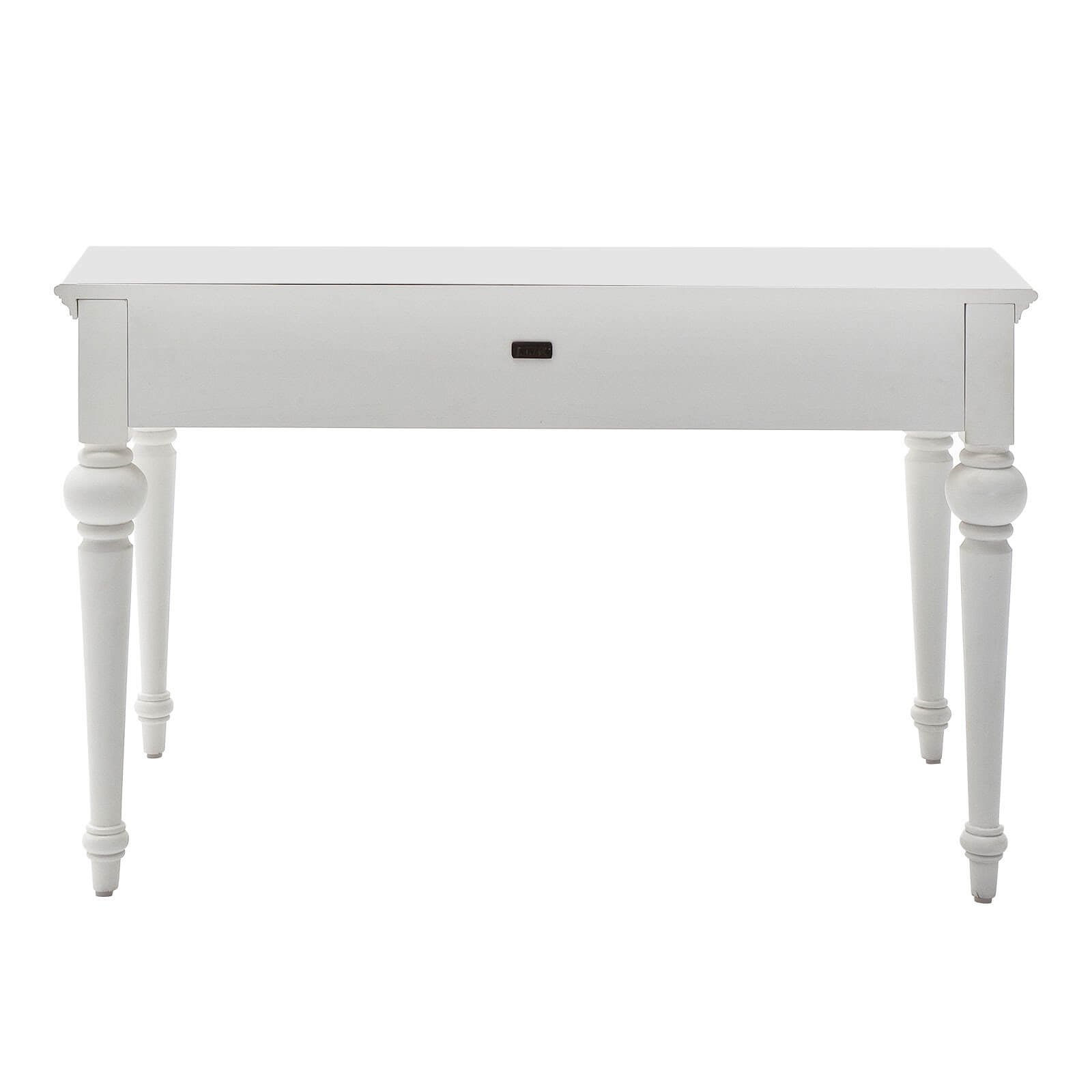 Classic Office Study Desk 2 Shelves White