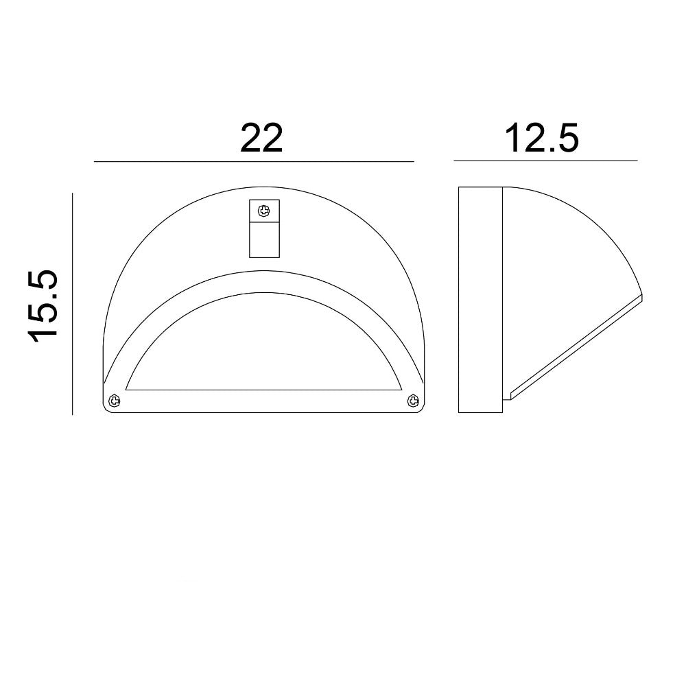 Classic Outdoor Angled Wall Light (Available in 3 Colors)