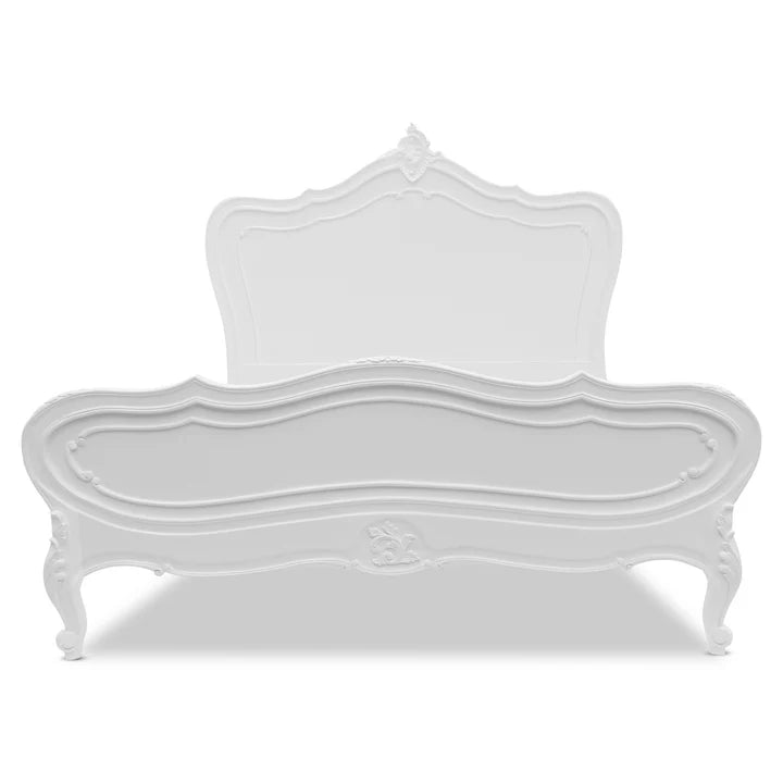 Classic Provence French King Size Bed - White