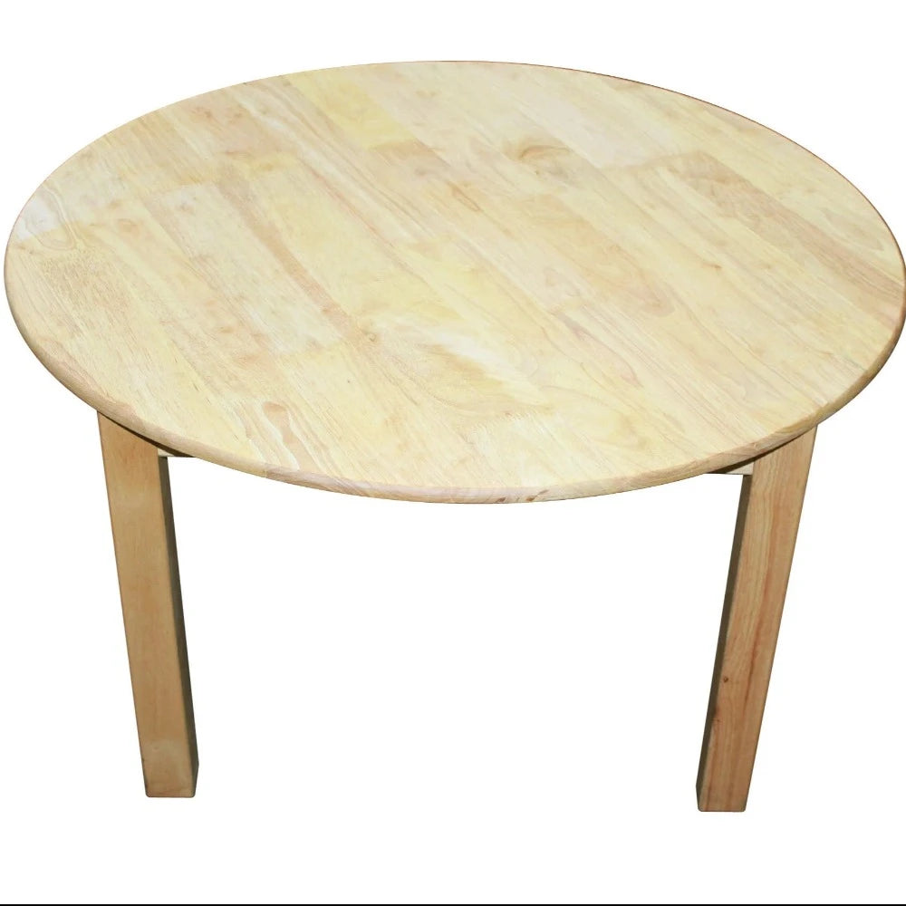 Classic Rubberwood Round Dining Table - 90cms