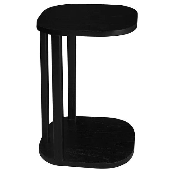 Classic Solid Mindi Side Table - Black