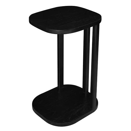 Classic Solid Mindi Side Table - Black