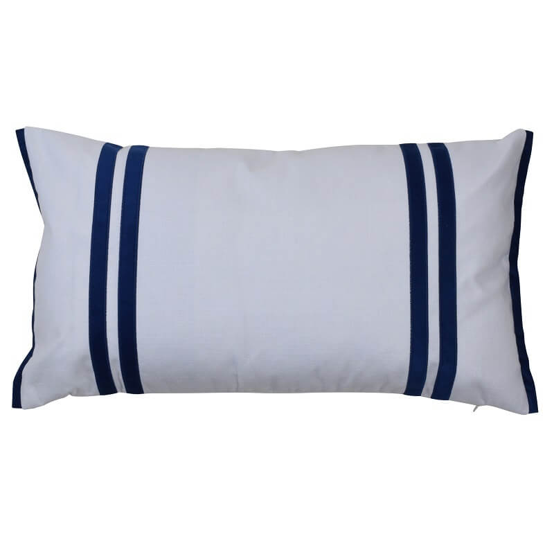 Classic Striped 35x60cm Cushion Cover - Navy