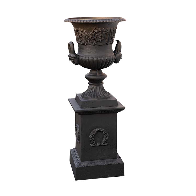 Classic Varese Cast Iron Urn - Black