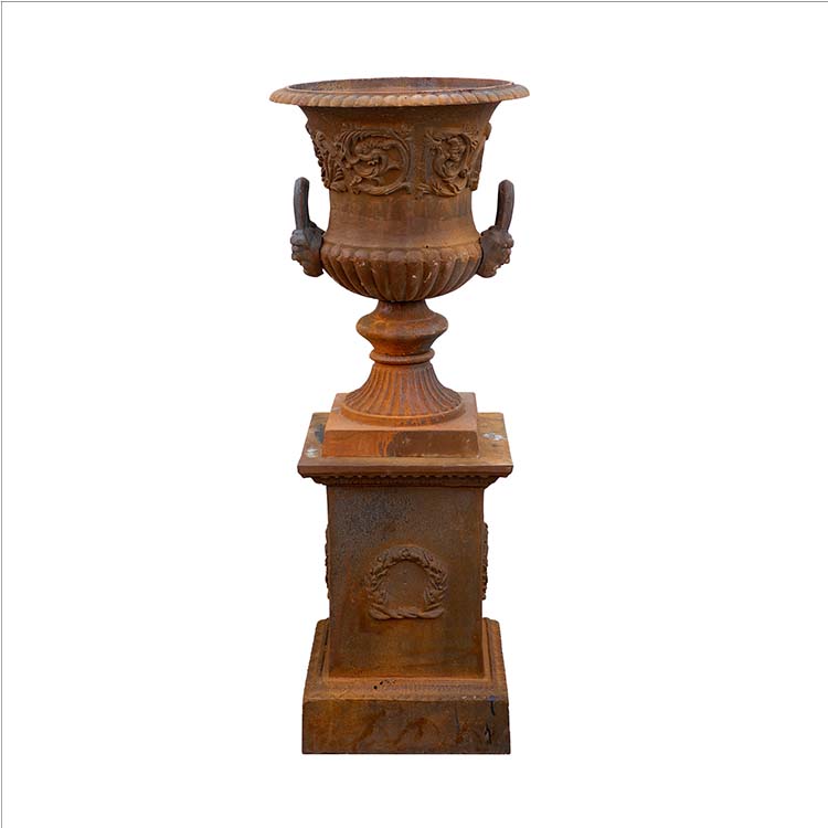 Classic Varese Cast Iron Urn - Rust