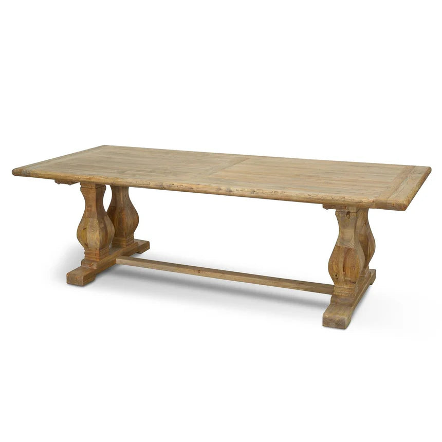 Classic Wood Dining Table 240cms - Natural