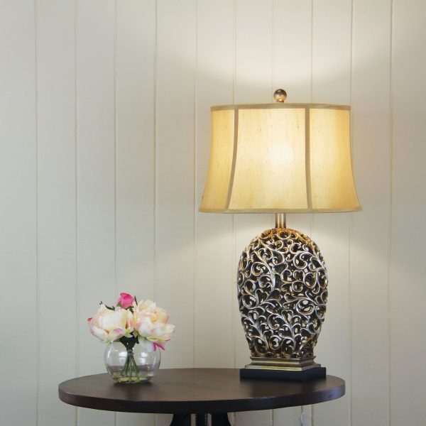 Classical Style Table Lamp with Harp Shade