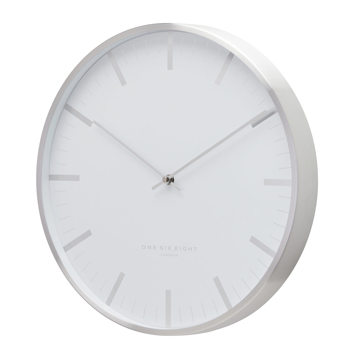 Classic and Functional Chrome Wall Clock 40cms