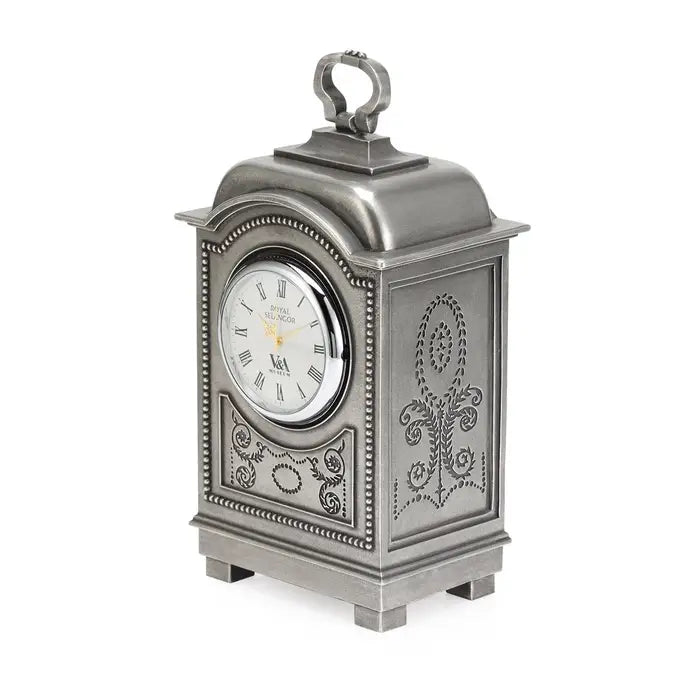 Classic and Graceful Carriage Pewter Table Clock