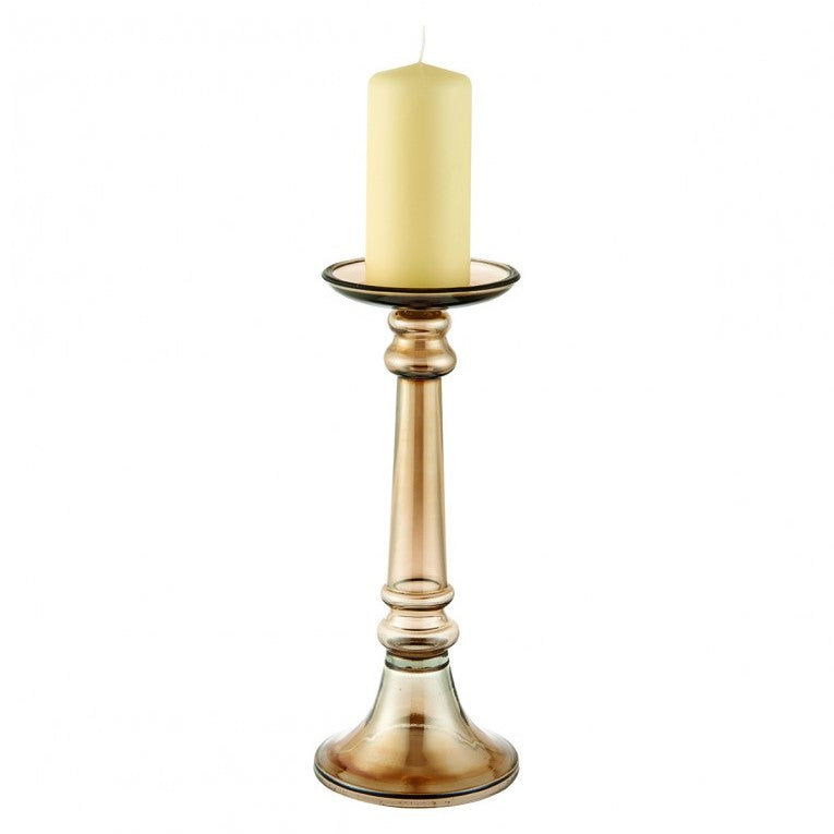 Classic meets Contemporary Glass Candleholder