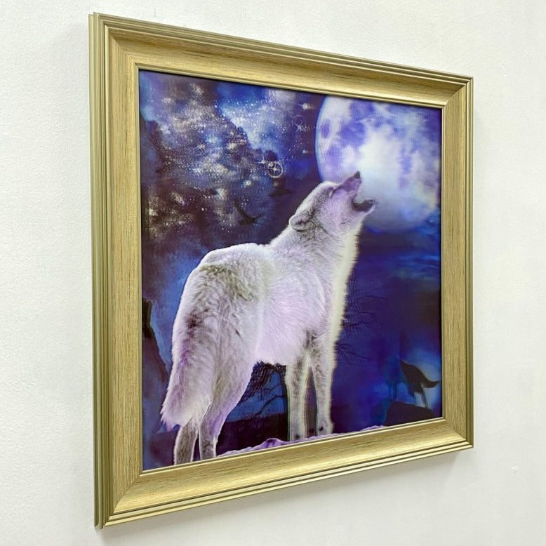 Classy 5D Photo Frames - Moonlight Wolf