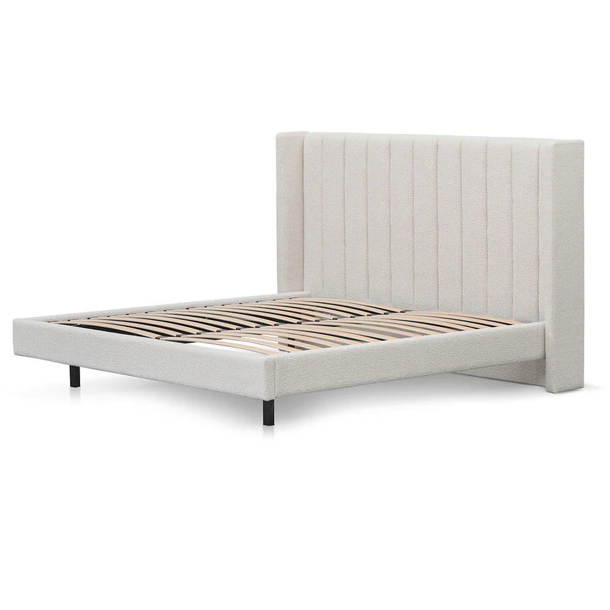 Cloud Nine Bed Frame - Snow Boucle (King)