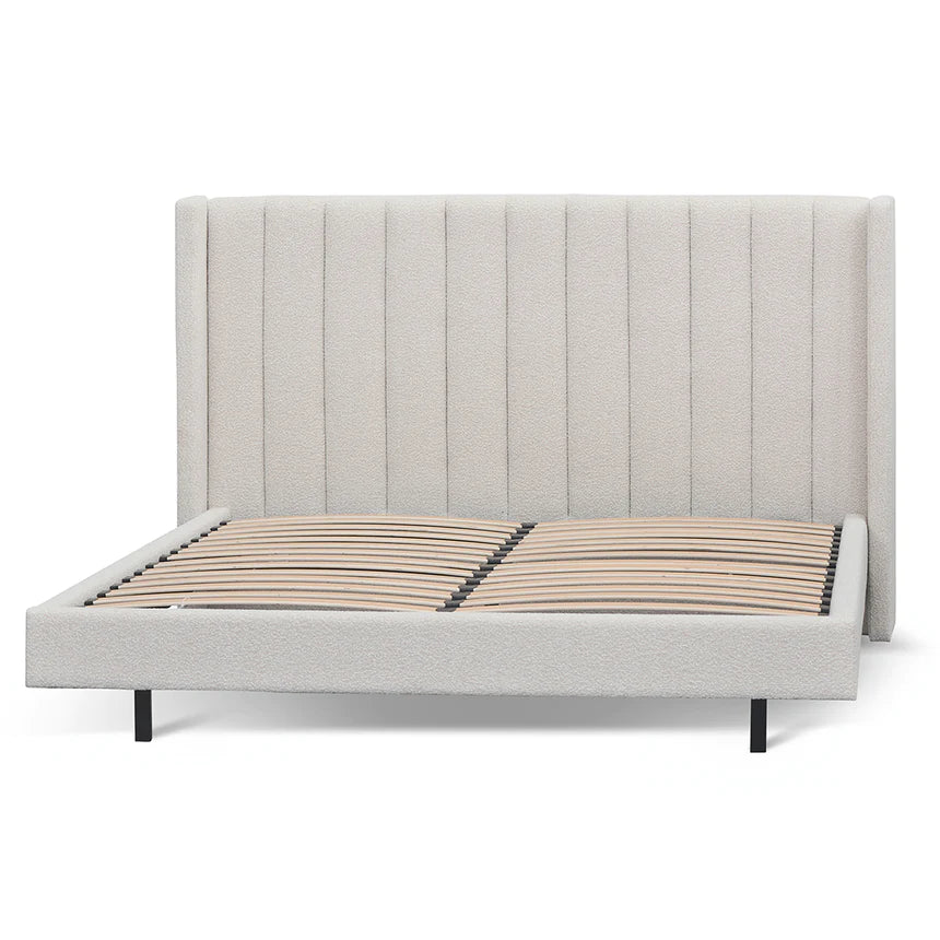 Cloud Nine Bed Frame - Snow Boucle (King)