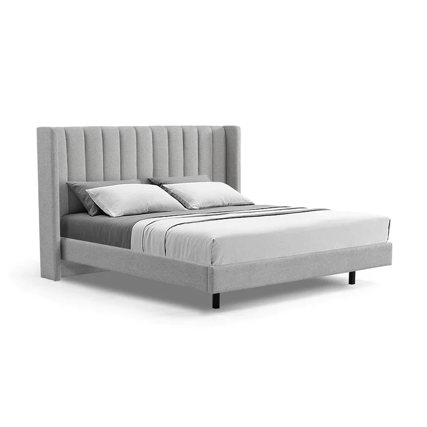 Cloud Nine Velvet Bed Frame - Spec Grey (King)