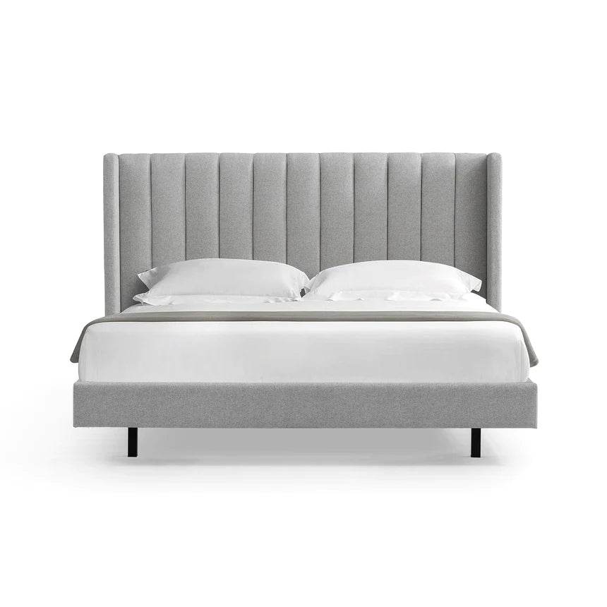 Cloud Nine Velvet Bed Frame - Spec Grey (King)