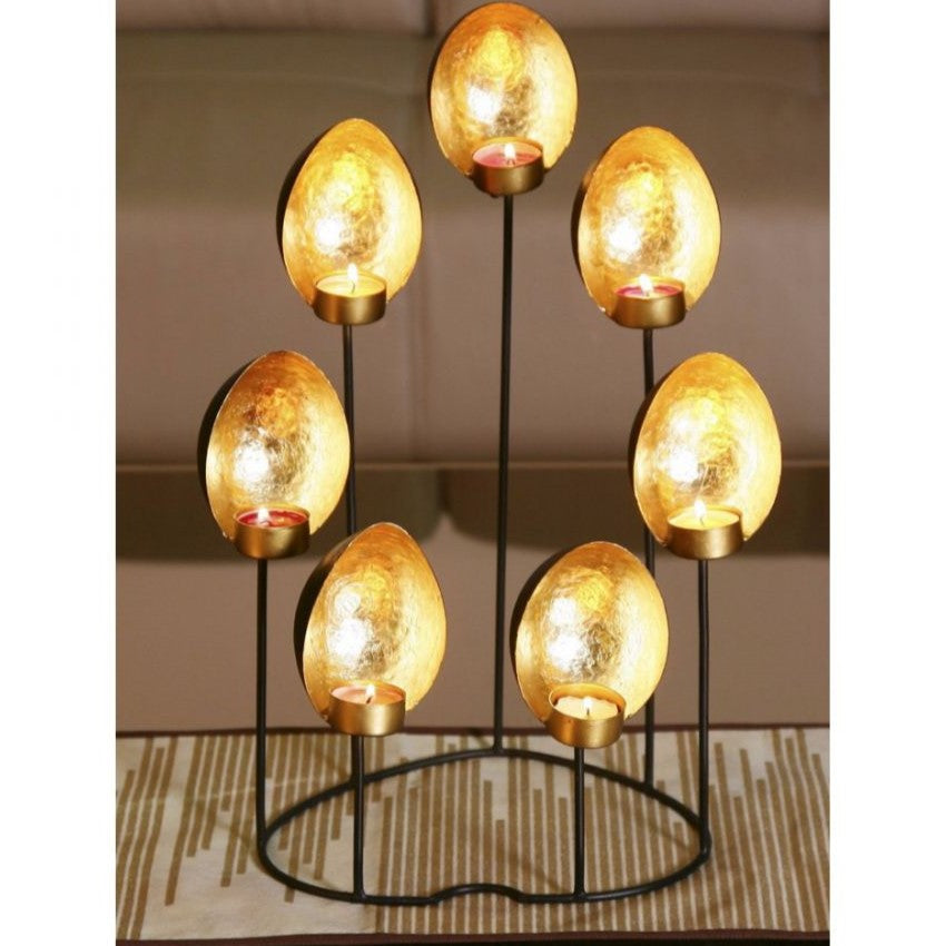 Cluster of Curvy Reflectors Tealight Holders