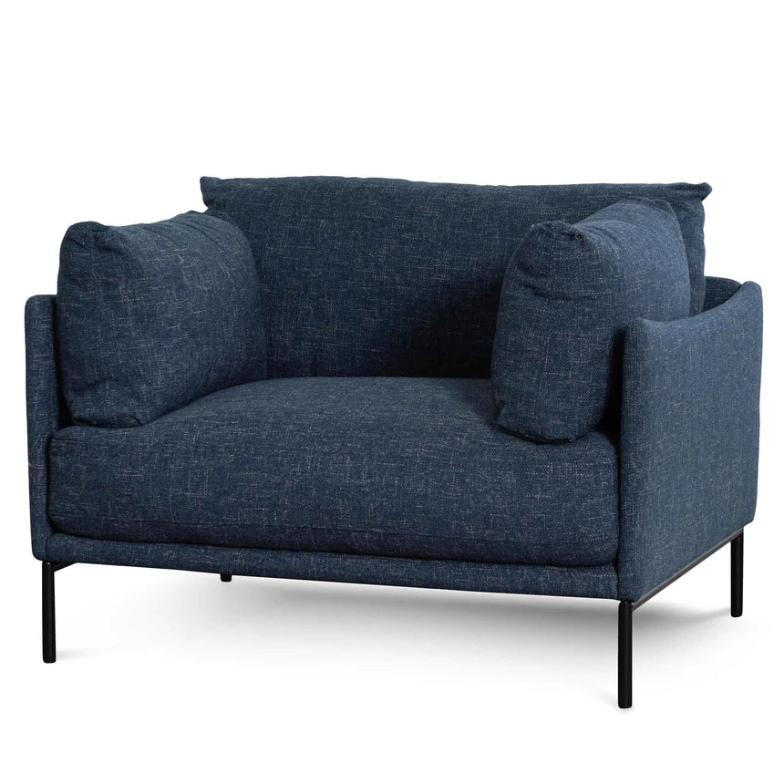 Coastal Comfort Lounge Armchair - Dark Blue